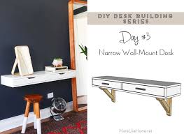 We give you the narrow secretary desk. Diy Desk Series 3 Narrow Wall Mounted Desk Wall Mounted Desk Desks For Small Spaces Diy Corner Desk