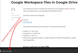 You just have to know where to look. Automatic Download Link For Non Google Workspace Files In Google Drive Yagisanatode