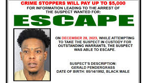 $5,000 reward offered for man who escaped from police in Lauderhill last  month