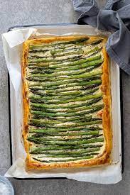Cheesy Puff Pastry Asparagus Tart Simply Delicious Recipe Asparagus Tart Brunch Pastries Brunch Recipes