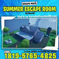 Escape room maps in fortnite creative with codes! Fortnite Creative Hq Summer Escape Room Fortnite Creative Hq Facebook