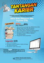 Maybe you would like to learn more about one of these? Penerbit Grafindo On Twitter Lowongan Kerja Grafindo Media Pratama Editor Dan Lay Outer Loker Lokerbandung Loker2019 Editor Buku Grafindo