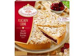 28% sauerkirschen, weizenmehl, butter, eier, zucker, mandeln, vollmilch, quark, modifizierte stärke. Kirsch Mandel Kuchen M Murbeteig Coppenrath Wiese Kuchenliebe