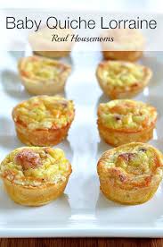 Baby Quiche Lorraine Real Housemoms Recipes Food Quiche Recipes