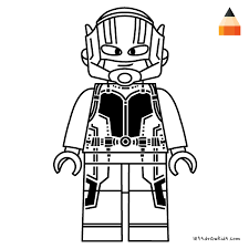 Lego thor coloring page and learning colors for kids with markers. Coloring Page For Kids Drawing Ant Man Lego Coloring Pages Lego Coloring Ant Man Lego