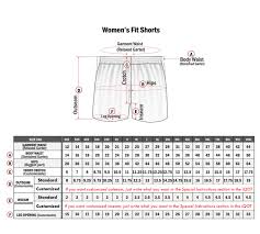 Standard Sizing Chart Professional Fit Willix Sports