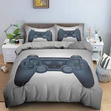 Teenage bedroom ideas boy gaming. Gaming Duvet Cover Set Twin Size Kids Video Game Gamepad Bedding Set For Boys Teens Bedroom