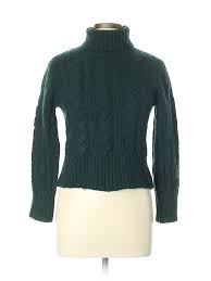 Details About Cullen Women Green Wool Pullover Sweater Lg