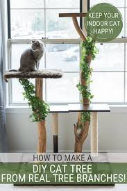 A while back we made an instructable for a horizontal cat scratching post/pad. Cat Lovers Learn How To Make A Diy Cat Tree Using Real Branches