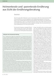 Schwere pankreatitis oder bestimmte stadien von colitis ulcerosa. Heimenterale Und Parenterale Ernahrung Aus Sicht Der Ernahrungsberatung Rosenfluh Ch