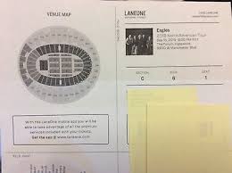 2 tickets the eagles 9 15 18 the forum los angeles