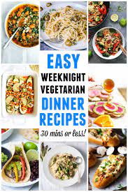 The Ultimate List Of Weeknight Vegetarian Dinner Recipes Rhubarbarians Easy Vegetarian Dinner Vegetarian Recipes Easy Dinner Quick Vegetarian Dinner