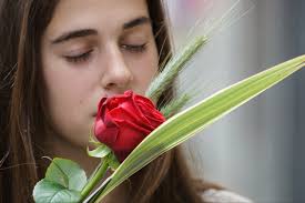 Saying T'estimo with Porta Nova Red Naomi at St Jordi's Day