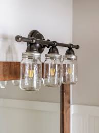 Diy Mason Jar Vanity Light Fixture Joyfully Growing Blog
