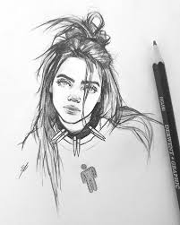 Nikki On Instagram Oops I Drew Billie Again Billieeilish Bill Artsketches Art Sketchbook Drawing Sketches Pencil Art Drawings