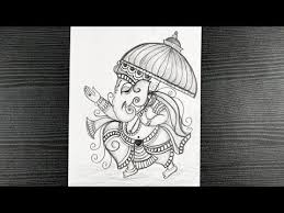 How To Draw Lord Ganesha Easy Ganesha Drawing Ganesh Chaturthi Pencil Drawing Youtube In 2020 Ganesh Art Pencil Drawings Art