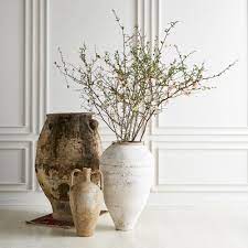 White Washed Antique Turkish Olive Jars South Loop Loft Olive Jar Plant Decor Decor