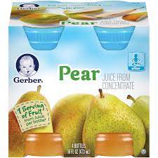 Gerber 100 Pear Juice Shop Food Formula At H E B