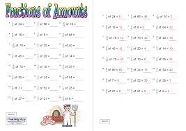 Here are the two easy steps for finding the fraction of a number: 12 Of The Best Fraction Of Amounts Worksheets For Ks2 Maths