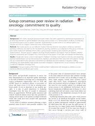 Pdf Group Consensus Peer Review In Radiation Oncology