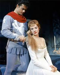 A Rare Color Photo Of Julie Andrews And Robert Goulet In Camelot Julie Andrews Robert Goulet Classic Hollywood