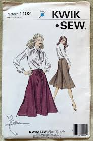 Vintage 1980's Kwik Sew Pattern 1102, Misses' Skirt, UNCUT/FF, Size  XS-S-M-L