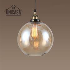 Light metal so you hang this one anywhere! Amber Glass Shade Antique Pendant Lights Industrail Kitchen Island Office Bar Shop Lighting Antique Pendant Light Glass Shade Pendant Light Modern Led Lighting