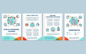 Public Speaking Course Brochure Brochure Template Layout Brochure Template Brochure Design Template
