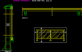 Download free cad block of railing design. Detail Glass Railway In Autocad Cad Download 20 33 Kb Bibliocad