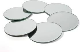 Contemporary gold tinted round mirror with a brushed brass frame. 12 Round Mirror Tray For Wedding Centerpieces Party And Festival Decoration Dish Polished Rounded Edge China Aluminum Mirror And Mirror Sheet Glass Price Made In China Com