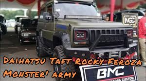 We did not find results for: Daihatsu Feroza Taft Rocky Modifikasi Monster Army Off Road By Arb Metafora Work Custom Lampung Youtube