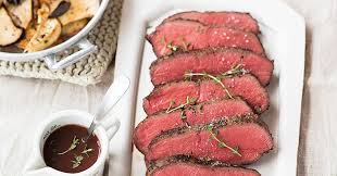 Roastbeef Mit Thymianjus Rezept Niedrigtemperaturgaren Rezepte Roastbeef