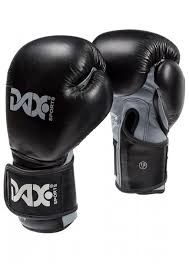 Boxhandschuhe Dax Wrist Lock Leder Schwarz Grau Kaufen Dax Sports