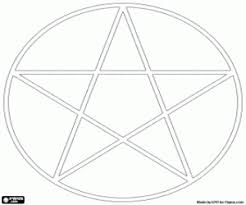 Wiccan herbs coloring pages are an ideal way to feel relax and happy. Five Pointed Star Pentacle Coloring Page Printable Game