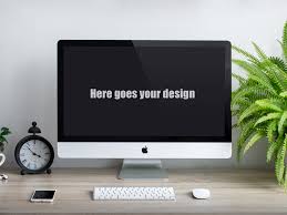 This free psd mockup easy to edit with smart objects. Apple Imac Mockup Free Psd Freebie Supply