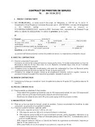 Contractul este o intelegere a partilor care este consemnata in scris. Contract Prestari Servicii Pentru Botez Modificat