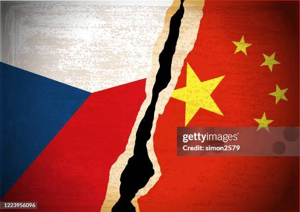 China Or Prc Vs Czech Republic National Flag From Textile Relationship Between Asian And European Countries High-Res Vector Graphic - Getty Images