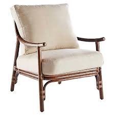 Cecilia Rattan Accent Chair Beige Accent Chairs Rattan Lounge Chair Comfy Leather Chair