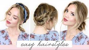 Medium hairstyles for women are among the most versatile, because medium can mean so many things! 5 Easy Hairstyles For Short Medium Length Hair Spring Edition Luxy Hair Youtube