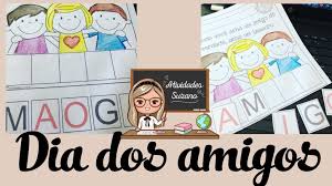 Em troca, a nastya também recebeu cartões e presentes. Dia Do Amigo Atividade Em Pdf
