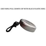Online Available Grey Ting Cap with Plastic Ring | Glass Bottles Caps  Wholesale
