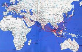 Pin By Sara Slate On Maps Route Map Map Malaysian Airlines