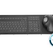 IEC60945 marine keyboard with 38 mm ergonomic trackball ...
