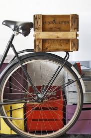 Vintage Wine Box On Bicycle Bicycle Dutch Bike Cargo Bike