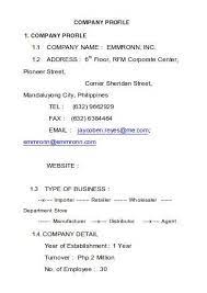 More information including fees, time line. Free 9 Trading Company Profile Samples In Pdf Ms Word