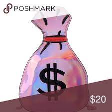 Metallic Pink Money Bag Money Bag Bags Designer Metallic Pink