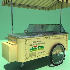 English Ice Cream Cart 3d Model Ice Cream Cart Ice Cream Ice
