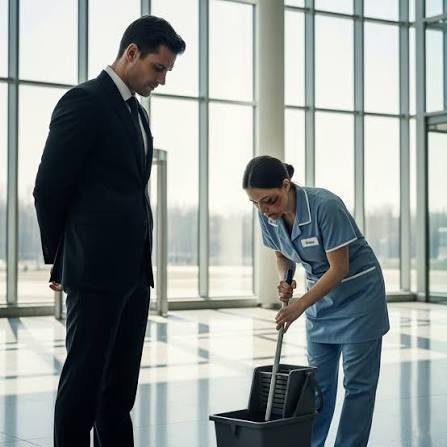 UNAWARE THE POOR JANITOR OWNS A $700M STAKE IN HIS OWN COMPANY, THE CEO FIRED HER FOR BEING LAZY AND… Judith knelt quietly, a mop gripped in her hands. Her blue janitor