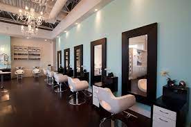 Brown And Blue Get This Look Kapsalon Inrichting Kapsalon Interieur Salon Ideeen