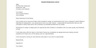 Standard Resignation Letter Format Assignment Point